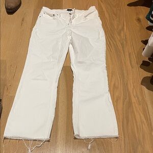 J. Crew Women's Straight Leg White Jeans